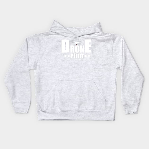 UAV Drone Pilot Skill Kids Hoodie by outrigger